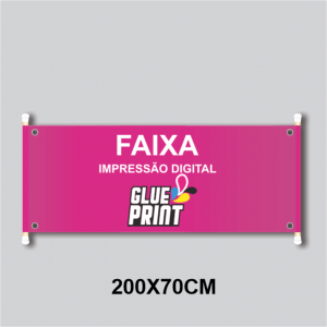 Faixa 200 x 70 cm  200 x 70 CM    