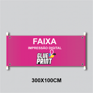 Faixa 300 x 100 cm  300 x 100 cm    