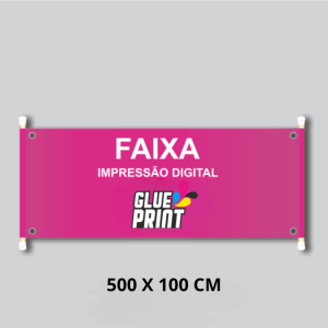 Faixa 500 x 100 cm  500 x 100 cm    